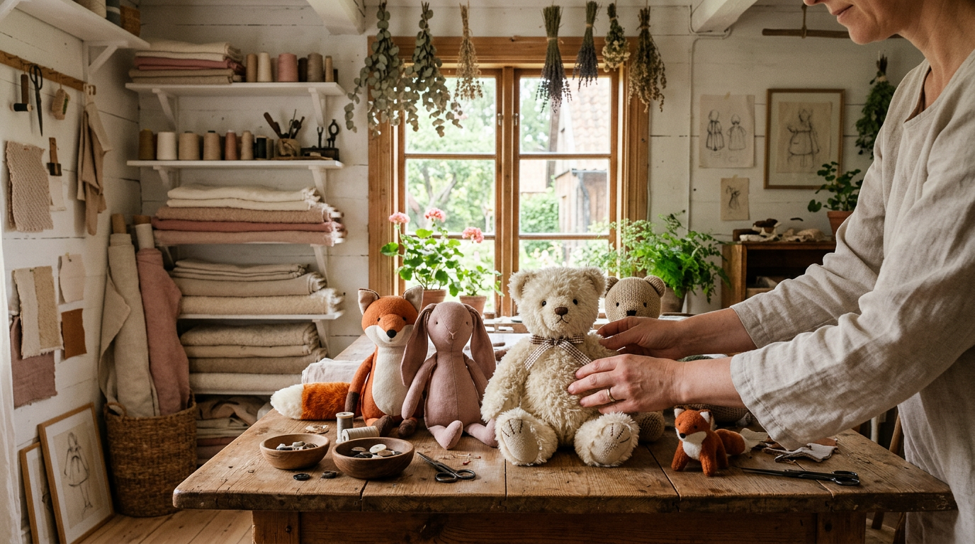 Atelier suédois où sont imaginées les peluches Bukowski